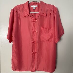 3 for $25! The Limited Coral Silk relaxed Shirt, size‎ small